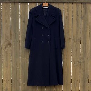 Albert Nipon Dark Trench Coat